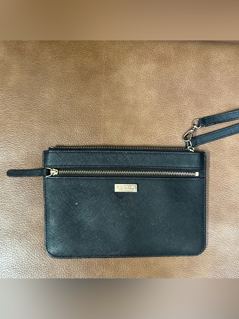 Kate Spade Madison Double Zip Wristlet Wallet - Black